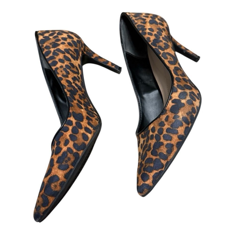 On 34th Jeules Pointed-Toe Slip-On Pumps cheetah print size 9.5 - Picture 6 of 10